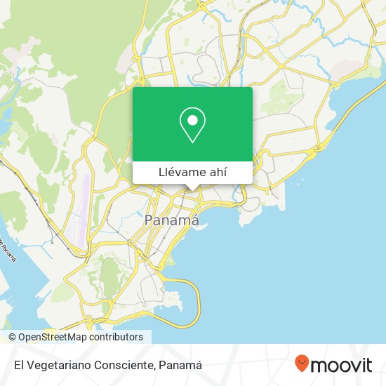 Mapa de El Vegetariano Consciente, Calle 47 E Bella Vista, Ciudad de Panamá