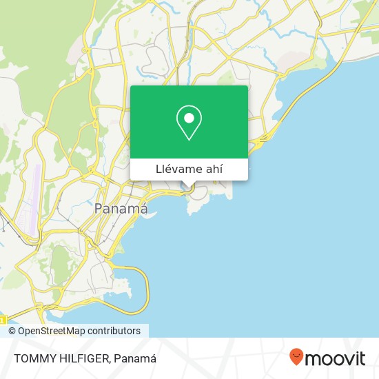 Mapa de TOMMY HILFIGER, San Francisco, Ciudad de Panamá