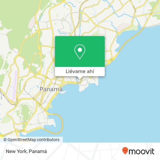 Mapa de New York, San Francisco, Ciudad de Panamá
