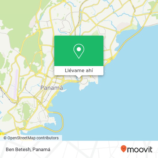 Mapa de Ben Betesh, San Francisco, Ciudad de Panamá