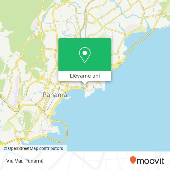 Mapa de Via Vai, San Francisco, Ciudad de Panamá