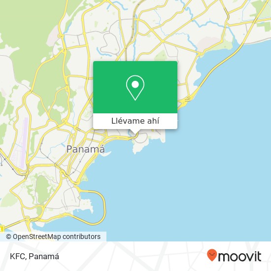 Mapa de KFC, Avenida Balboa San Francisco, Ciudad de Panamá
