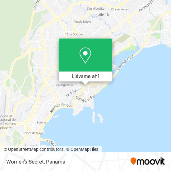 Mapa de Women's Secret