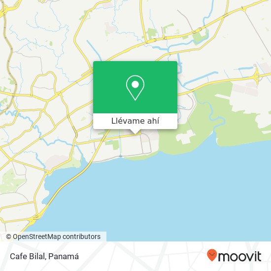 Mapa de Cafe Bilal, Juan Díaz, Ciudad de Panamá