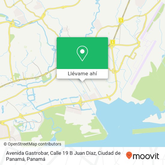 Mapa de Avenida Gastrobar, Calle 19 B Juan Díaz, Ciudad de Panamá