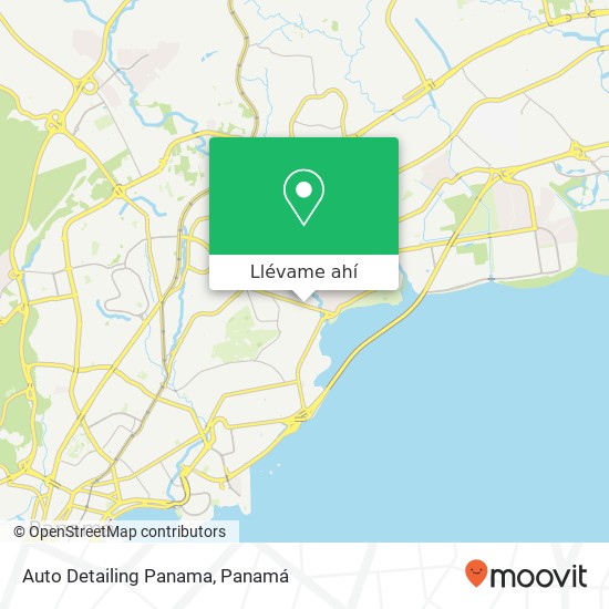 Mapa de Auto Detailing Panama