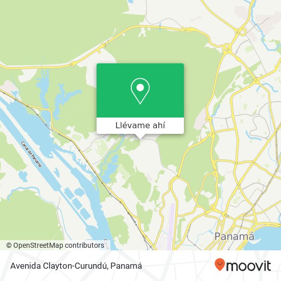 Mapa de Avenida Clayton-Curundú