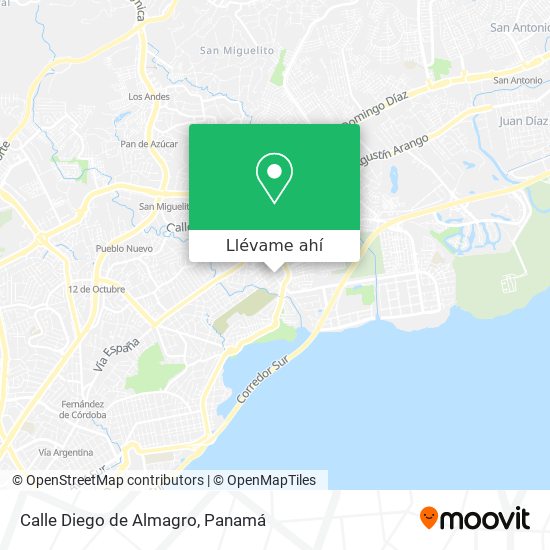Mapa de Calle Diego de Almagro
