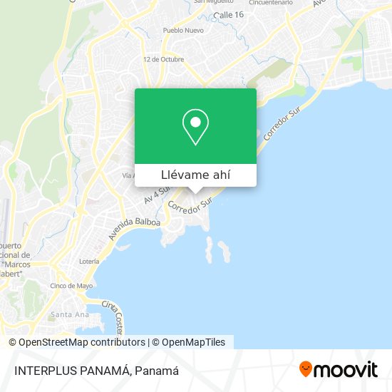 Mapa de INTERPLUS PANAMÁ