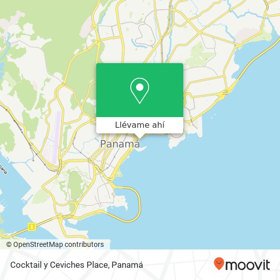 Mapa de Cocktail y Ceviches Place