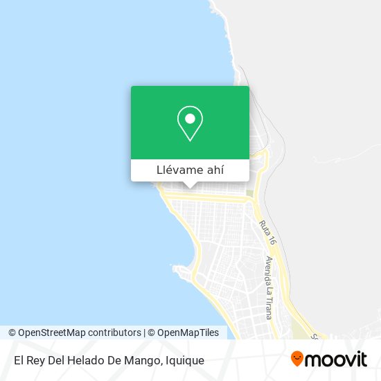 Mapa de El Rey Del Helado De Mango