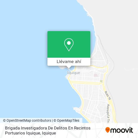 Mapa de Brigada Investigadora De Delitos En Recintos Portuarios Iquique