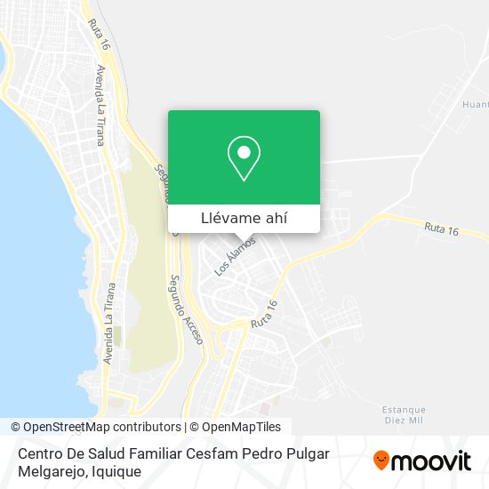 Mapa de Centro De Salud Familiar Cesfam Pedro Pulgar Melgarejo