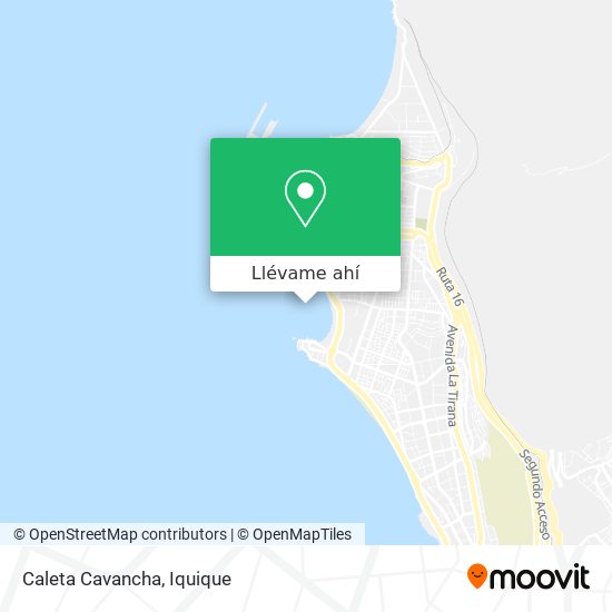 Mapa de Caleta Cavancha