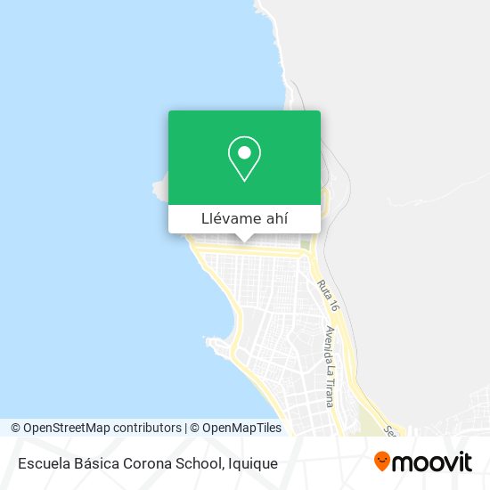 Mapa de Escuela Básica Corona School