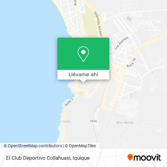 Mapa de El Club Deportivo Collahuasi