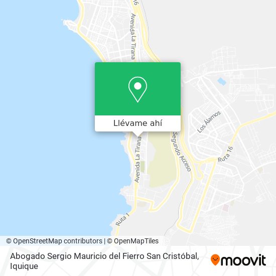 Mapa de Abogado Sergio Mauricio del Fierro San Cristóbal