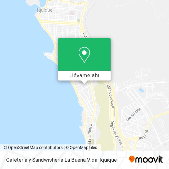 Mapa de Cafeteria y Sandwisheria La Buena Vida