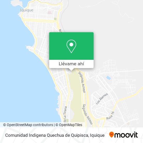 Mapa de Comunidad Indigena Quechua de Quipisca