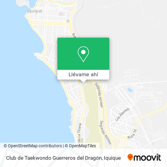 Mapa de Club de Taekwondo Guerreros del Dragón
