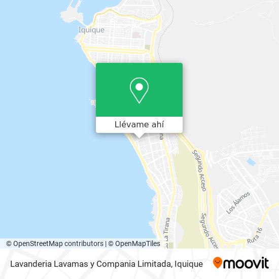 Mapa de Lavanderia Lavamas y Compania Limitada
