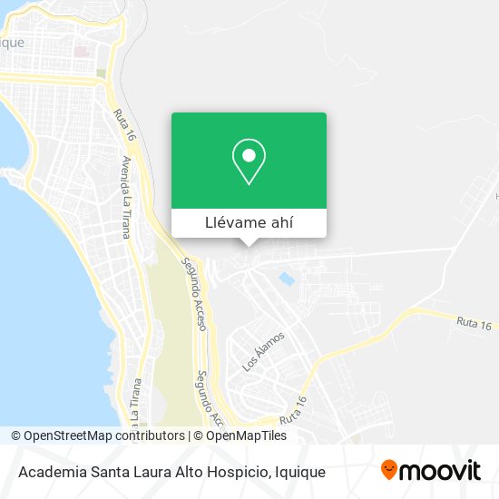 Mapa de Academia Santa Laura Alto Hospicio
