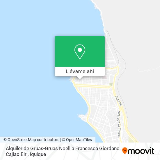 Mapa de Alquiler de Gruas-Gruas Noellia Francesca Giordano Cajiao Eirl