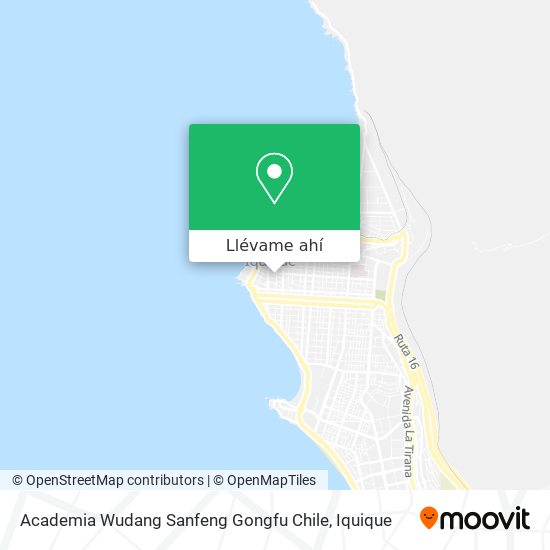 Mapa de Academia Wudang Sanfeng Gongfu Chile
