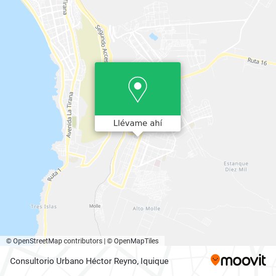 Mapa de Consultorio Urbano Héctor Reyno