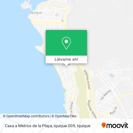 Mapa de Casa a Metros de la Playa, iquique 005