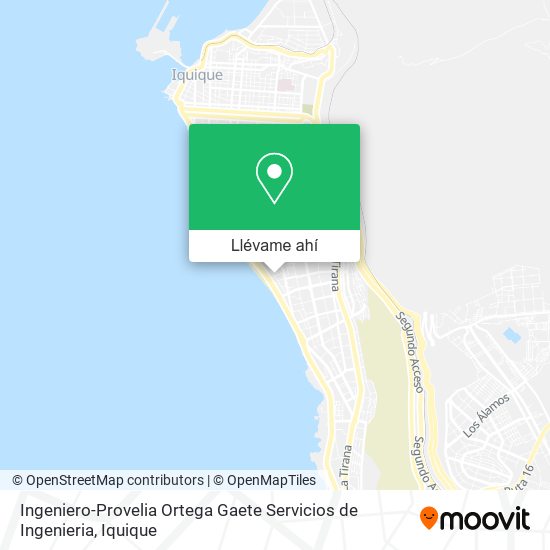 Mapa de Ingeniero-Provelia Ortega Gaete Servicios de Ingenieria
