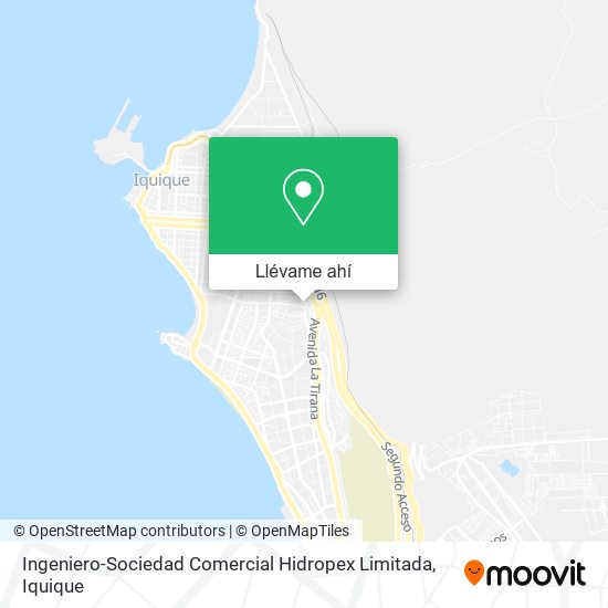 Mapa de Ingeniero-Sociedad Comercial Hidropex Limitada