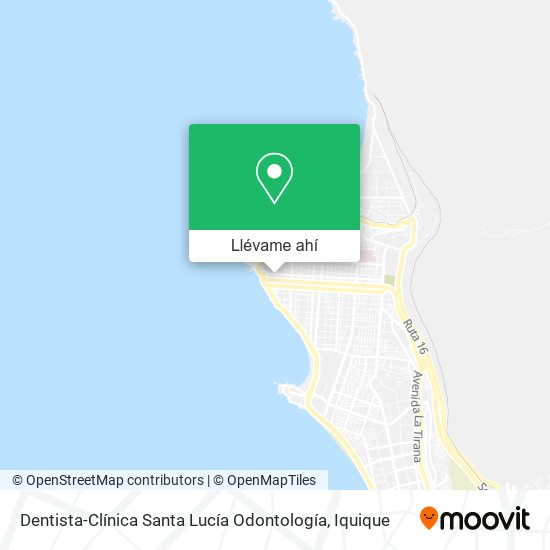 Mapa de Dentista-Clínica Santa Lucía Odontología