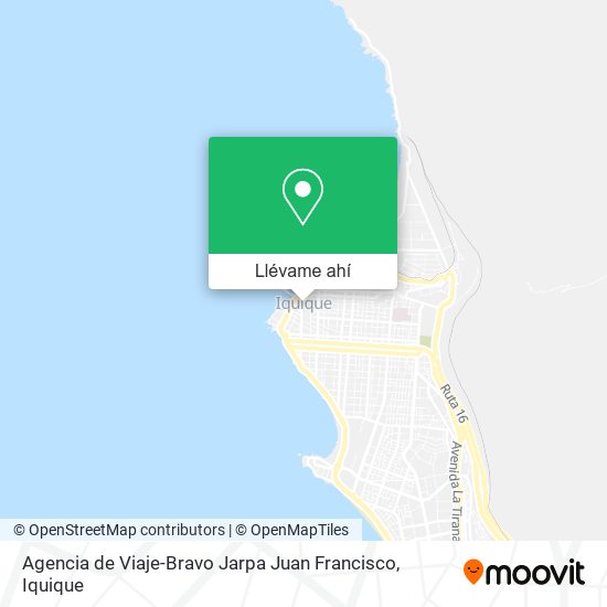 Mapa de Agencia de Viaje-Bravo Jarpa Juan Francisco