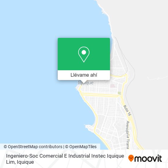 Mapa de Ingeniero-Soc Comercial E Industrial Instec Iquique Lim