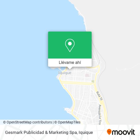 Mapa de Gesmark Publicidad & Marketing Spa