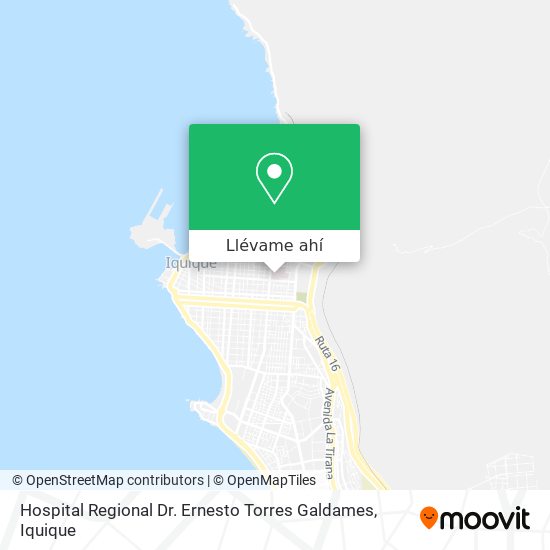 Mapa de Hospital Regional Dr. Ernesto Torres Galdames