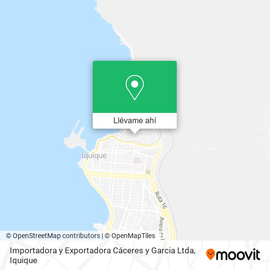 Mapa de Importadora y Exportadora Cáceres y Garcia Ltda