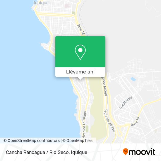 Mapa de Cancha Rancagua / Rio Seco