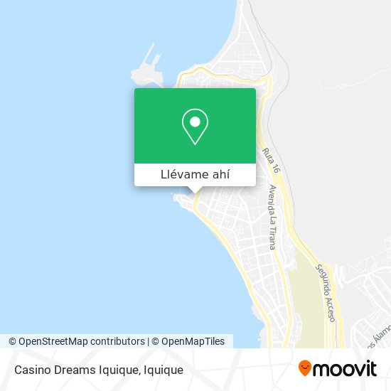 Mapa de Casino Dreams Iquique