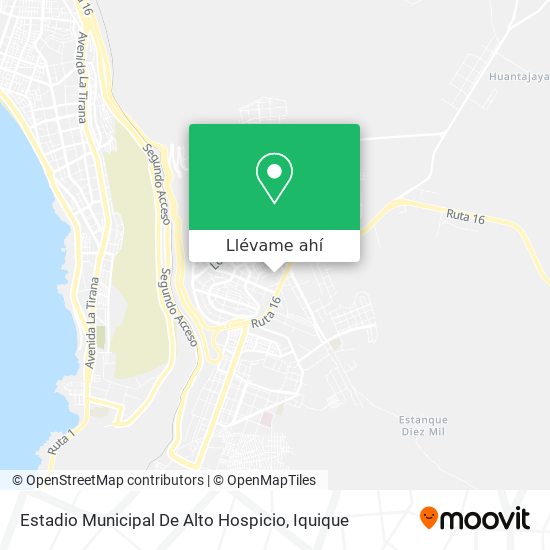Mapa de Estadio Municipal De Alto Hospicio