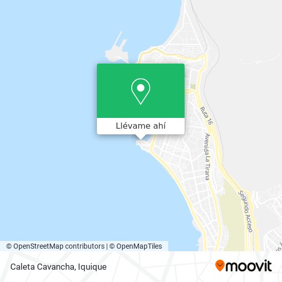 Mapa de Caleta Cavancha