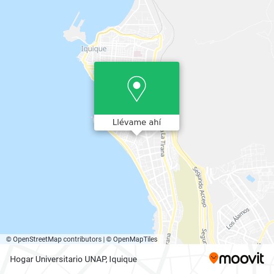 Mapa de Hogar Universitario UNAP