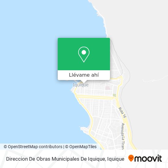 Mapa de Direccion De Obras Municipales De Iquique