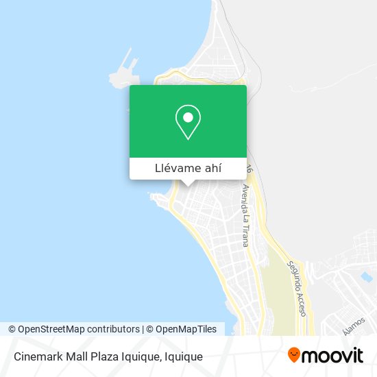 Mapa de Cinemark Mall Plaza Iquique