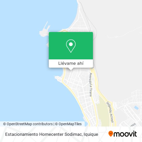 Mapa de Estacionamiento Homecenter Sodimac