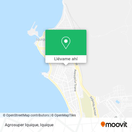 Mapa de Agrosuper Iquique