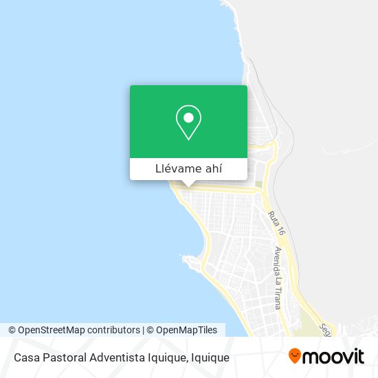 Mapa de Casa Pastoral Adventista Iquique