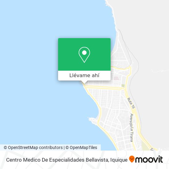 Mapa de Centro Medico De Especialidades Bellavista
