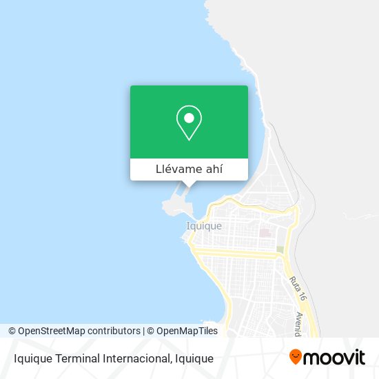 Mapa de Iquique Terminal Internacional